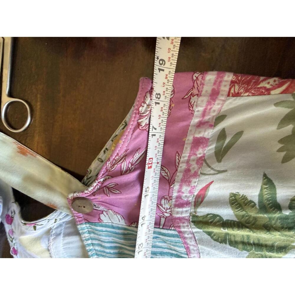 Blue Sky Size Small Patchwork Pattern Sleeveless … - image 9